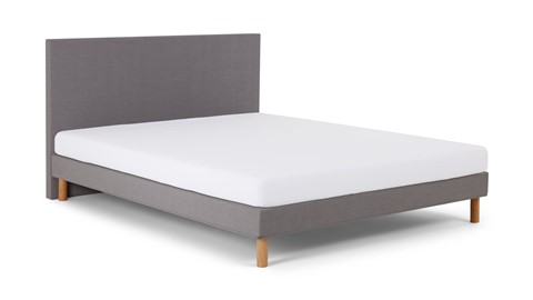 Bed Ease inclusief hoofdbord en matras, lichtgrijs