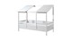 Bed HuisBed inclusief 2 dakpanelen, wit