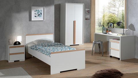Bed Londen, wit