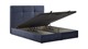Opbergbed Mani, donkerblauw monte