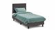 Boxspring Illinois vlak met Bridge matras, donkergrijs