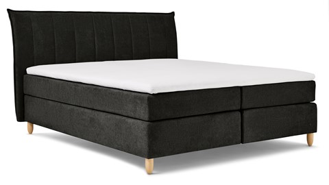 Boxspring Edge vlak met gestoffeerd matras