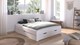 Bed Nori met 4 opbergladen, alpine wit