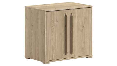 Commode 2 deuren voor halfhoogslaper Sam, eik