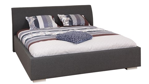 Bed Cosmos stof, antraciet