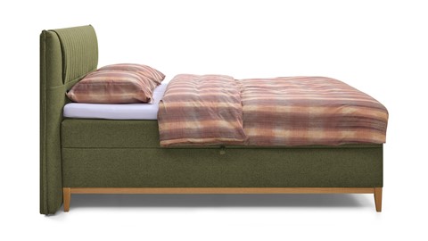 Opbergbox Nox met topmatras, donkergroen