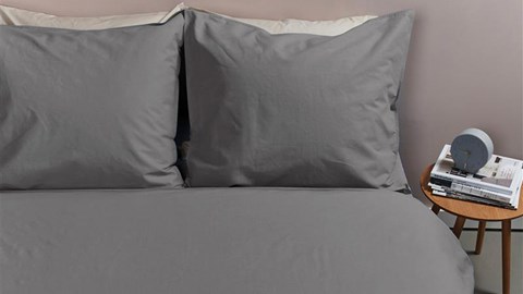 Dekbedovertrek Cotton Uni, grey