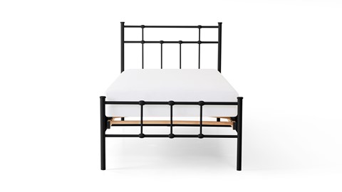 Bed Xam 1-persoons, zwart