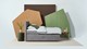 Opbergboxspring Square met gestoffeerde matras., antraciet
