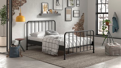 Bed Bronxx, zwart