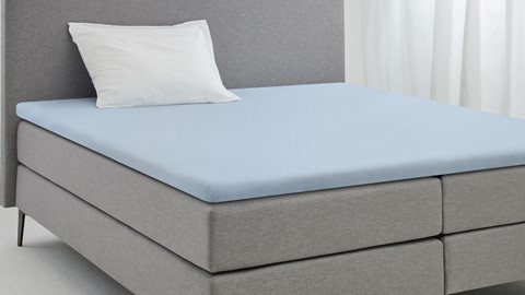 Hoeslaken Jersey topmatras, blauw