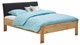 Bed Space met gestoffeerd hoofdbord, eiken + grijs