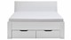 Bed Space met hoofdbord en opbergladen, wit