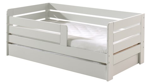 Babybed Toddler met bedlade, wit