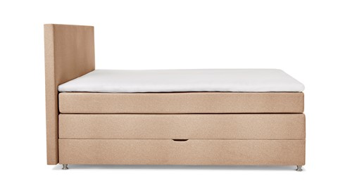 Opbergboxspring Square met gestoffeerd matras, floyd beige
