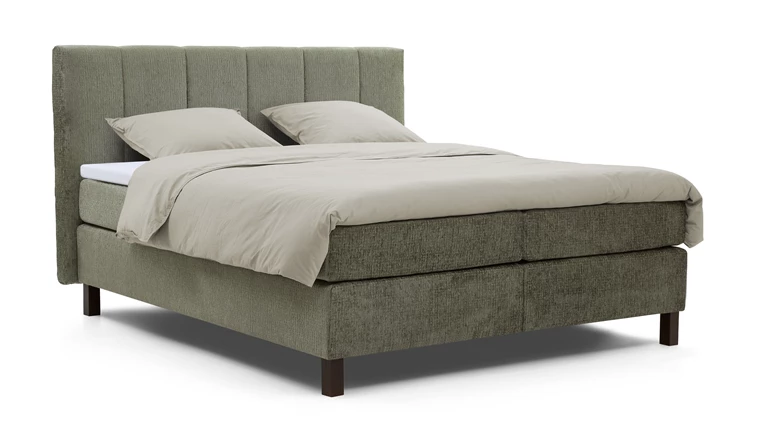 Boxspring Cloud vlak met gestoffeerd matras