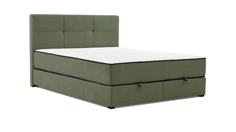 Opbergbed Mani met gestoffeerd matras, donkergroen monte