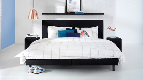 Box Colorado met polyether matras, zwart