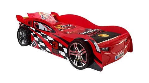 Bed Night speeder raceauto, rood