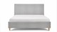 Bed Luxe met hoofdbord Arrow, grijs
