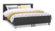 Box Kerry deluxe vlak met gestoffeerd matras, charcoal