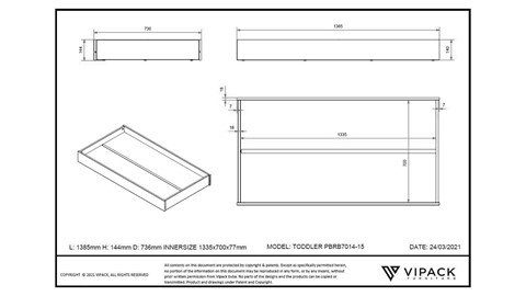 Bedlade Babybed, wit