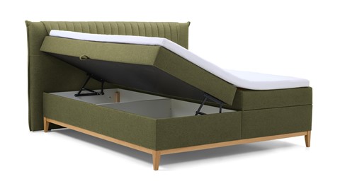 Opbergbox Nox met topmatras, donkergroen