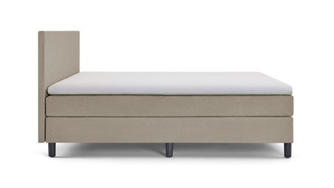 Box Lowen Plus vlak met gestoffeerd matras, grey beige