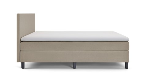 Box Lowen Plus vlak met gestoffeerd matras, grey beige