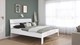 Bed Nori met hoofdbord, alpine wit