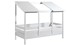 Bed HuisBed inclusief 2 panelen en slaaplade, wit