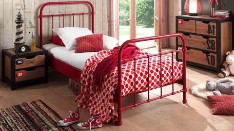 Bed New York, rood