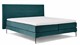 Boxspring Blocks vlak met gestoffeerd matras, groen