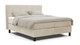 Boxspring Cloud vlak met gestoffeerd matras, beige