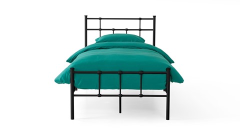 Bed Xam 1-persoons, zwart