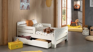 Meegroeibed Jumper met lade en matras 140+60cm