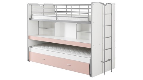 Stapelbed Bonny, roze