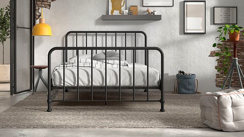Bed Bronxx, zwart