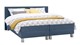 Box Kerry deluxe vlak met gestoffeerd matras, blauw