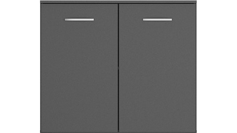 Commode Reno met 2 deuren, grijs metallic