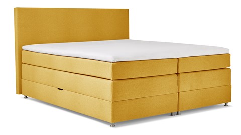 Opbergboxspring Square met gestoffeerd matras, floyd okergeel