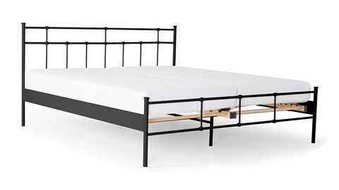 Bed Xam 2-persoons, zwart