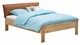 Bed Space met lederlook hoofdbord, eiken + bruin