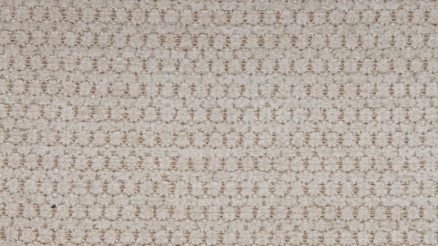 Boxspring Scallop vlak met gestoffeerd matras, beige