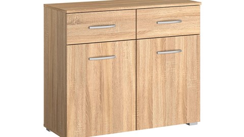 Commode Reno met 2 laden en 2 deuren, eiken sonoma