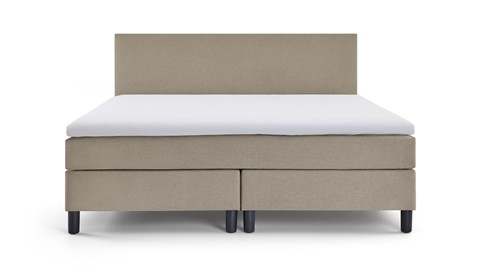 Box Lowen Plus vlak met gestoffeerd matras, grey beige