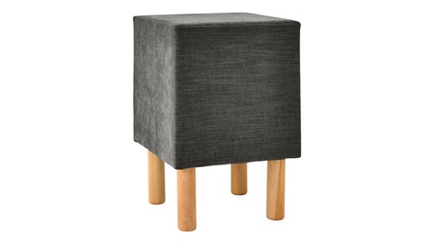 Hocker Cube, zwart