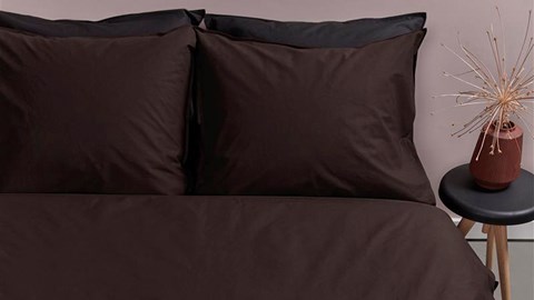 Dekbedovertrek Cotton Uni, brown