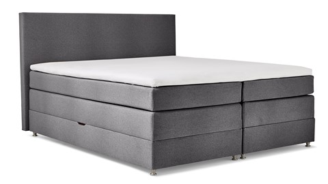 Opbergboxspring Square met gestoffeerd matras, floyd donkergrijs