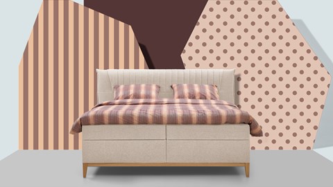 Opbergbox Nox met topmatras, beige